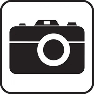 Camera Icon Simple Design PNG Image