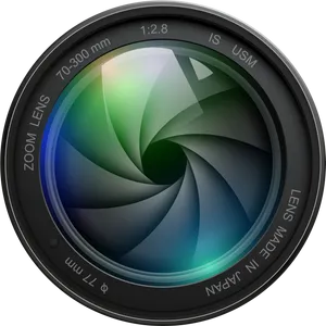 Camera Lens Close Up View PNG