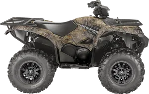 Camo A T V Yamaha Grizzly PNG Image