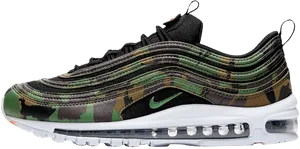 Camo Air Max97 Sneakers PNG Image