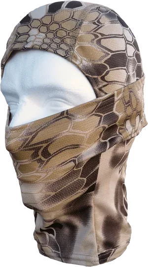 Camo Balaclava Headgear PNG Image