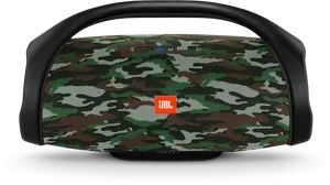 Camo Boombox J B L Portable Speaker PNG Image