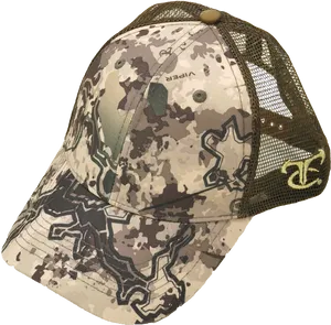 Camo Mesh Baseball Cap PNG