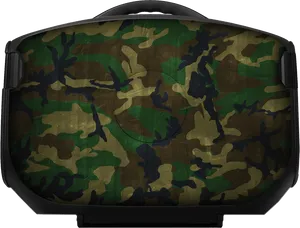 Camo Pattern Luggage PNG Image