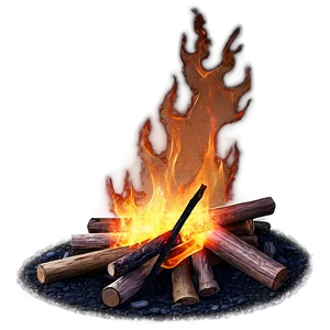 Campfire Overlay Png 06272024 PNG Image