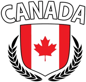 Canada Crestwith Maple Leaf PNG Image