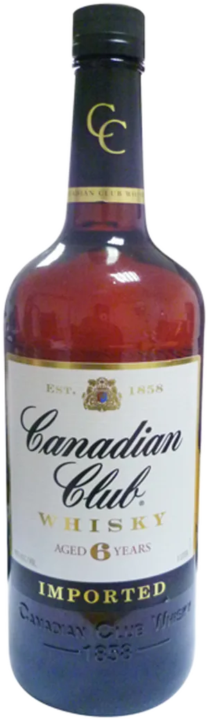 Canadian Club Whisky Bottle PNG Image