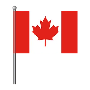 Canadian Flag Display PNG Image