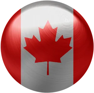 Canadian Flag Sphere Graphic PNG Image