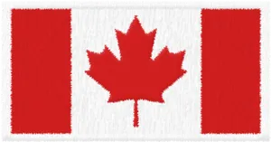 Canadian Flag Textured PNG Image