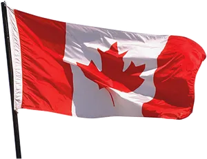 Canadian Flag Waving PNG Image