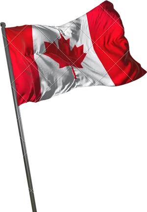 Canadian Flag Waving PNG Image