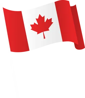 Canadian Flag Waving PNG Image