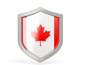 Canadian Maple Leaf Shield PNG Image