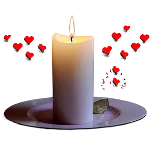 Candle Light Romantic Setup Png Xtv56 PNG Image