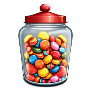 Candy Jar Illustration Png 06292024 PNG Image