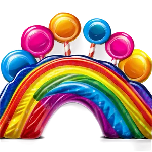 Candyland Rainbow Candy Road Png 79 PNG Image