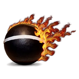 Cannonball Amidst Flames Png 06262024 PNG Image