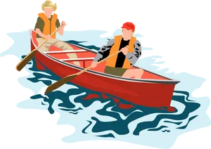 Canoe_ Adventure_ Vector PNG Image