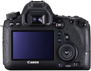 Canon D S L R Camera Back View PNG Image