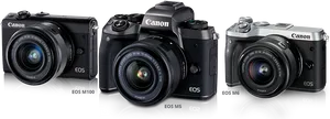 Canon E O S Mirrorless Camera Range PNG Image