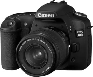 Canon E O S30 D D S L R Camera PNG Image