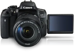 Canon E O S750 D D S L R Camera PNG Image