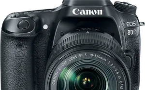 Canon E O S80 D D S L R Camera PNG Image