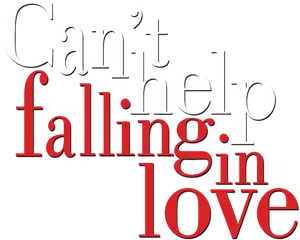 Cant Help Fallingin Love Text Art PNG Image