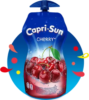 Capri Sun Cherry Pouch Product Image PNG Image