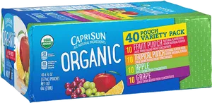 Capri Sun Organic Variety Pack PNG Image