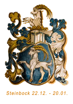 Capricorn Zodiac Crest PNG Image