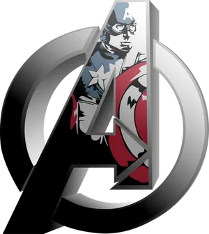 Captain America Inside Iron Man Logo PNG Image