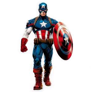 Captain America Marvel Comics Png Nms PNG Image