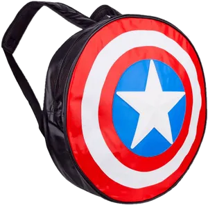 Captain America Shield Backpack PNG Image