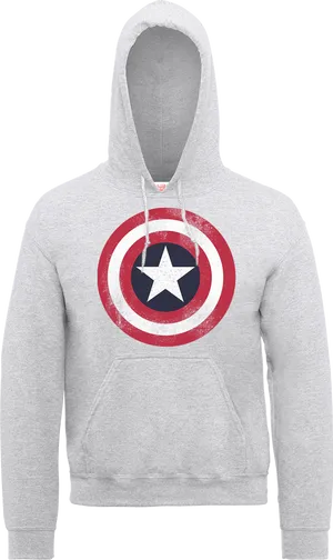 Captain America Shield Hoodie PNG Image