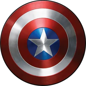 Captain America Shield Iconic Symbol PNG Image