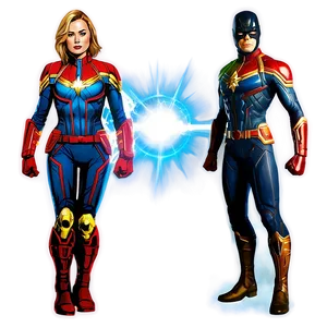 Captain Marvel Blast Png Ayn PNG Image