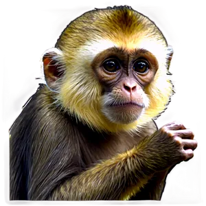 Capuchin Monkey Drawing Png Exj PNG Image