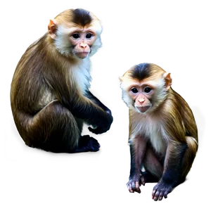 Capuchin Monkey Family Png Vgg PNG Image