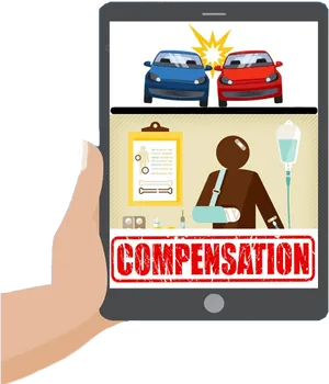 Car Accident Compensation Concept PNG Image