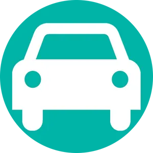 Car Icon Simple Design PNG Image