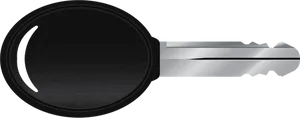 Car Key Side View Isolated PNG Image