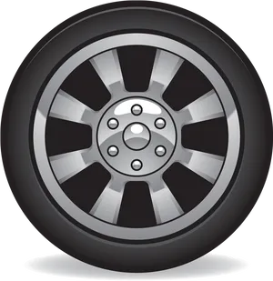 Car Tire Clipart Graphic PNG Image