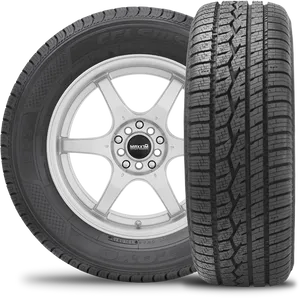 Car Tireand Wheel Display PNG Image