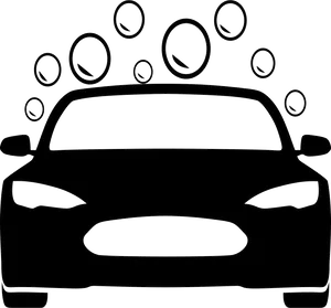 Car Wash Bubbles Vector PNG Image