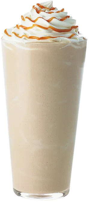 Caramel Drizzle Milkshake PNG Image