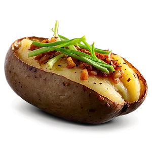 Caramelized Onion Baked Potato Png Irn PNG Image