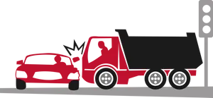 Carand Truck Collision Illustration PNG Image