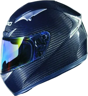 Carbon Fiber Motorcycle Helmet PNG Image